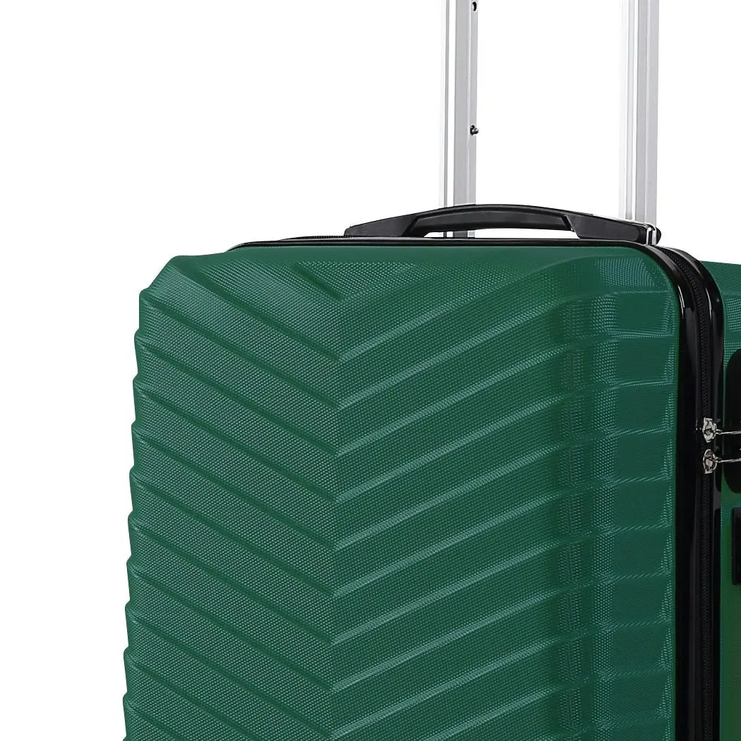 Slimbridge 24" Luggage Suitcase Travel TSA Hard Shell Carry Lightweight Green