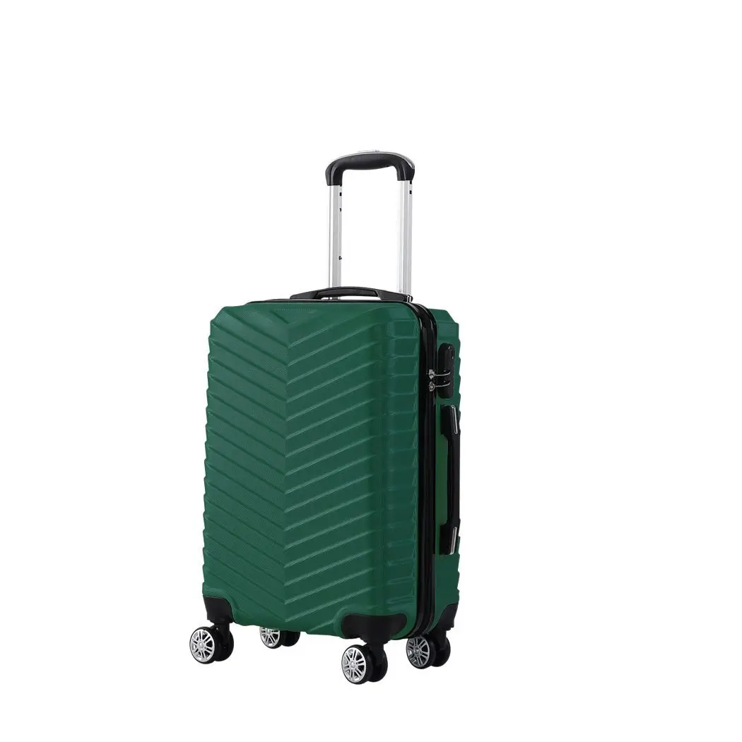 Slimbridge 24" Luggage Suitcase Travel TSA Hard Shell Carry Lightweight Green