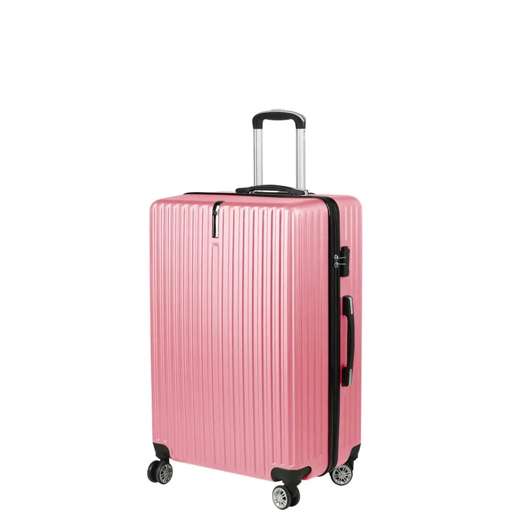 Slimbridge 24" Inch Luggage Suitcase Travel TSA Lock Hard Shell Carry Rose Gold