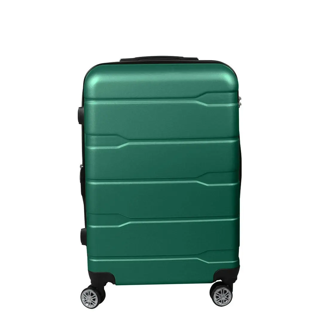 Slimbridge 20" Expandable Luggage Carry On Travel Suitcase Case Hard TSA Green