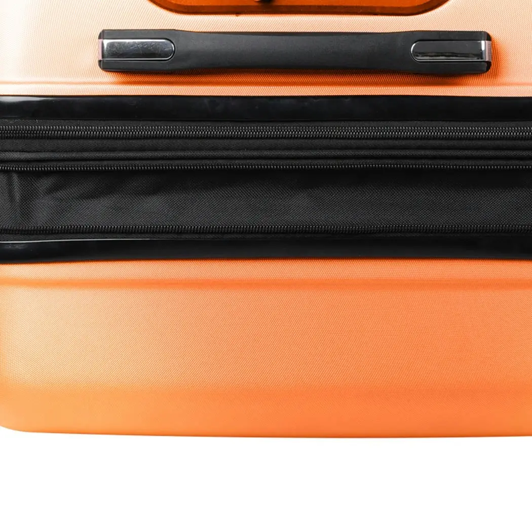 Slimbridge 20" Expandable Luggage Carry On Travel Suitcase Case Hard TSA Orange