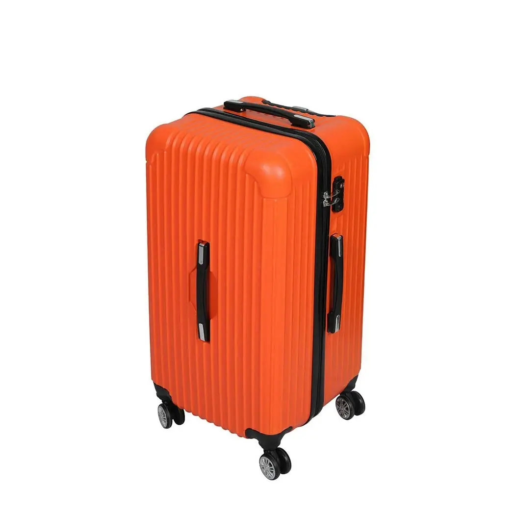 Slimbridge 28"Trunk Luggage Travel Suitcase Travelling Large TSA 4 Wheels Orange