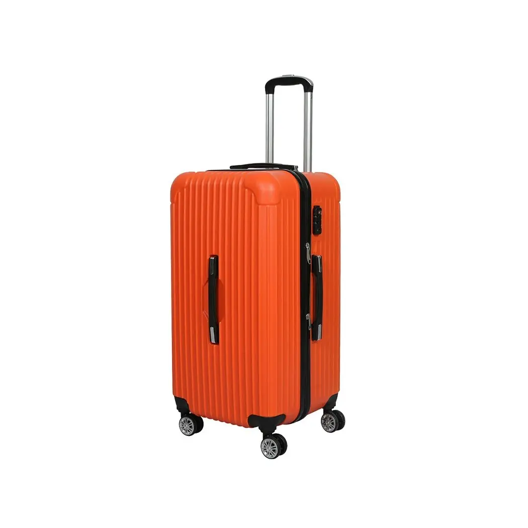 Slimbridge 28"Trunk Luggage Travel Suitcase Travelling Large TSA 4 Wheels Orange