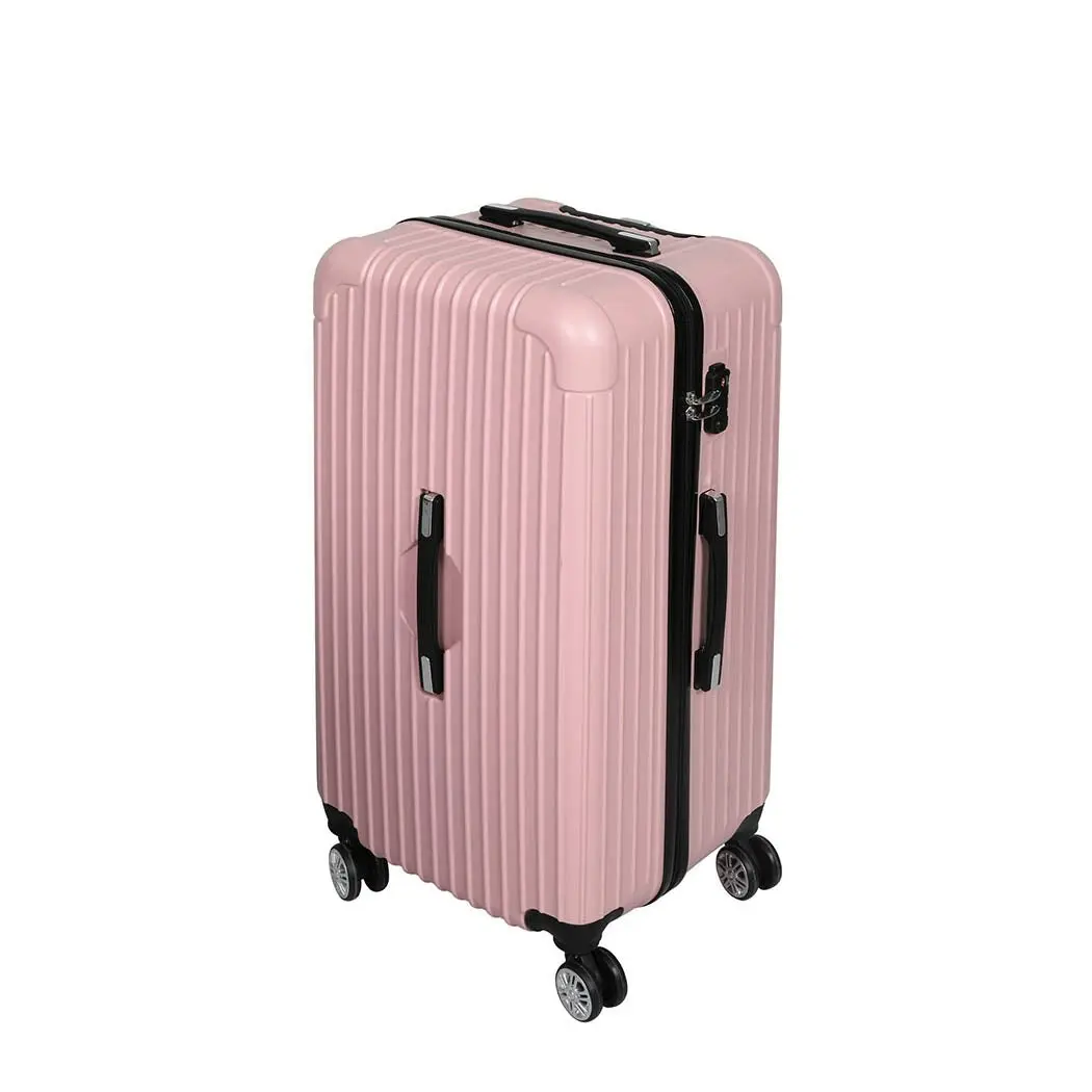 Slimbridge 30" Trunk Luggage Travel Suitcase Travelling Large TSA 4 Wheels Pink