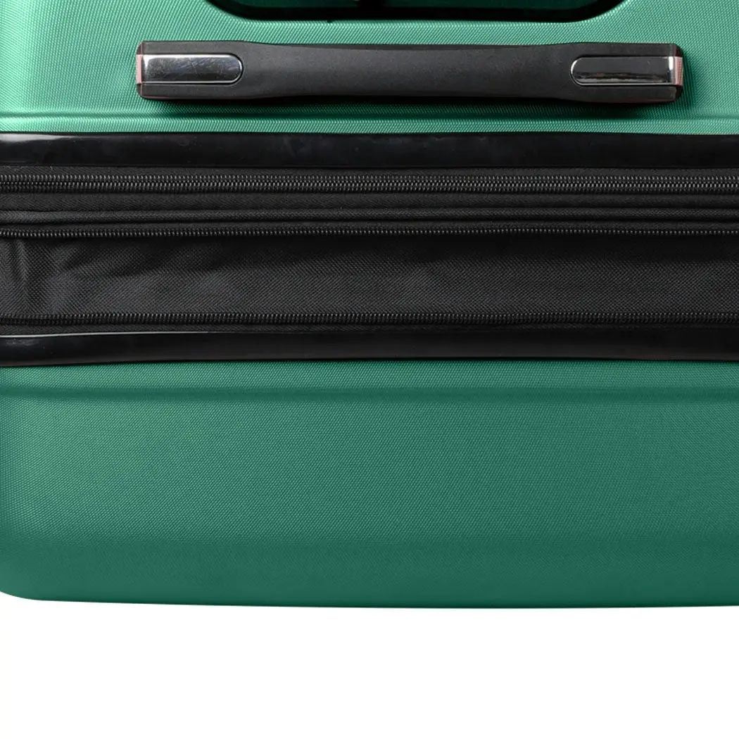 Slimbridge 28" Inch Expandable Luggage Travel Suitcase Case Hard Shell TSA Green