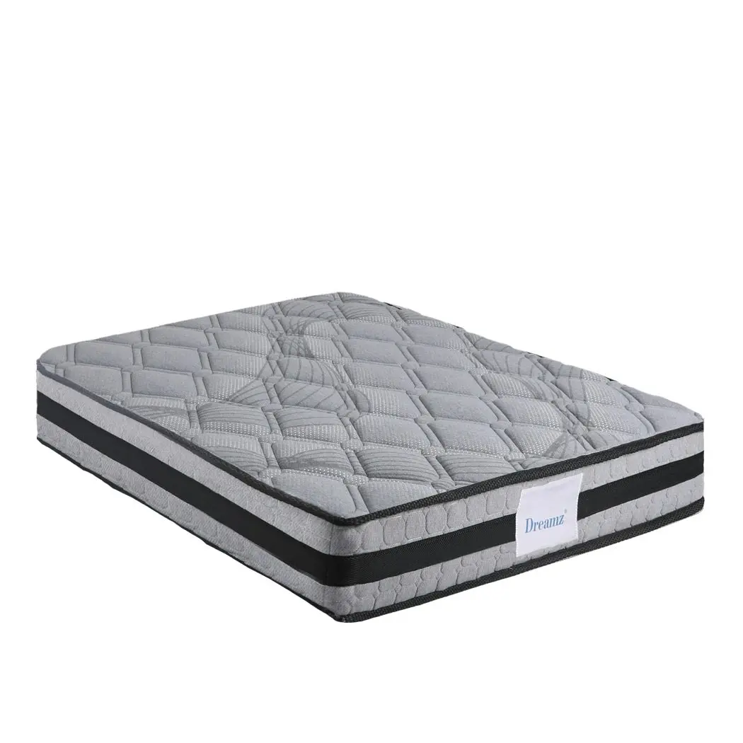 Dreamz Spring Mattress Bed Pocket Egg Crate Foam Medium Firm King Size 22CM