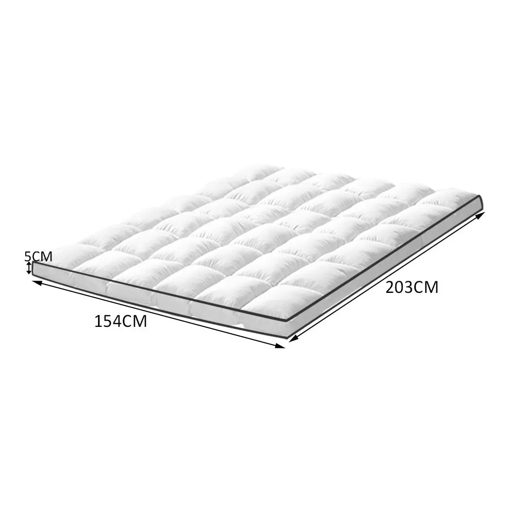 Dreamz Pillowtop Mattress Topper Mat Bedding Luxury Pad Protector Cover Queen