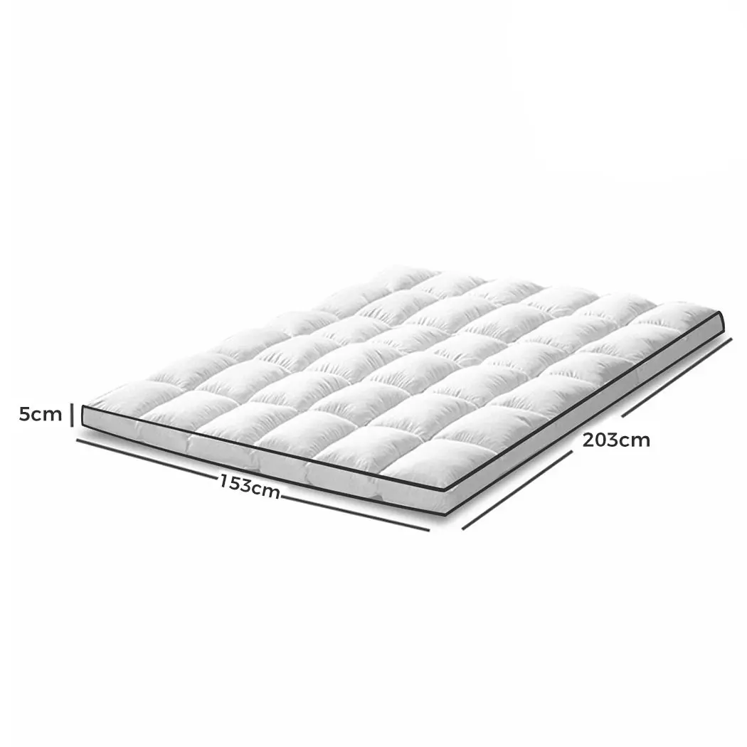 Dreamz Pillowtop Mattress Topper Mat Bedding Luxury Pad Protector Cover Queen