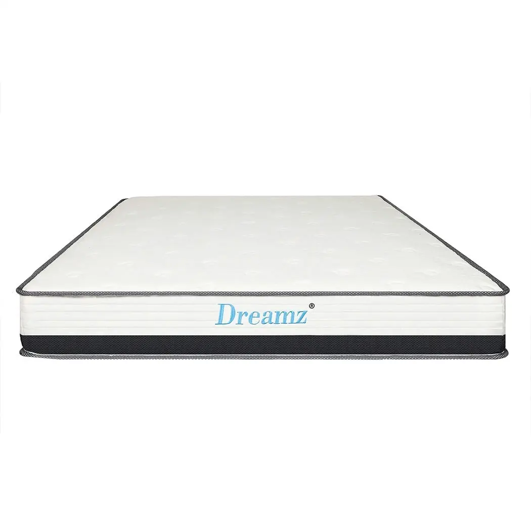 Dreamz Pocket Spring Mattress HD Foam Medium Firm Bedding Bed Top Queen 21CM