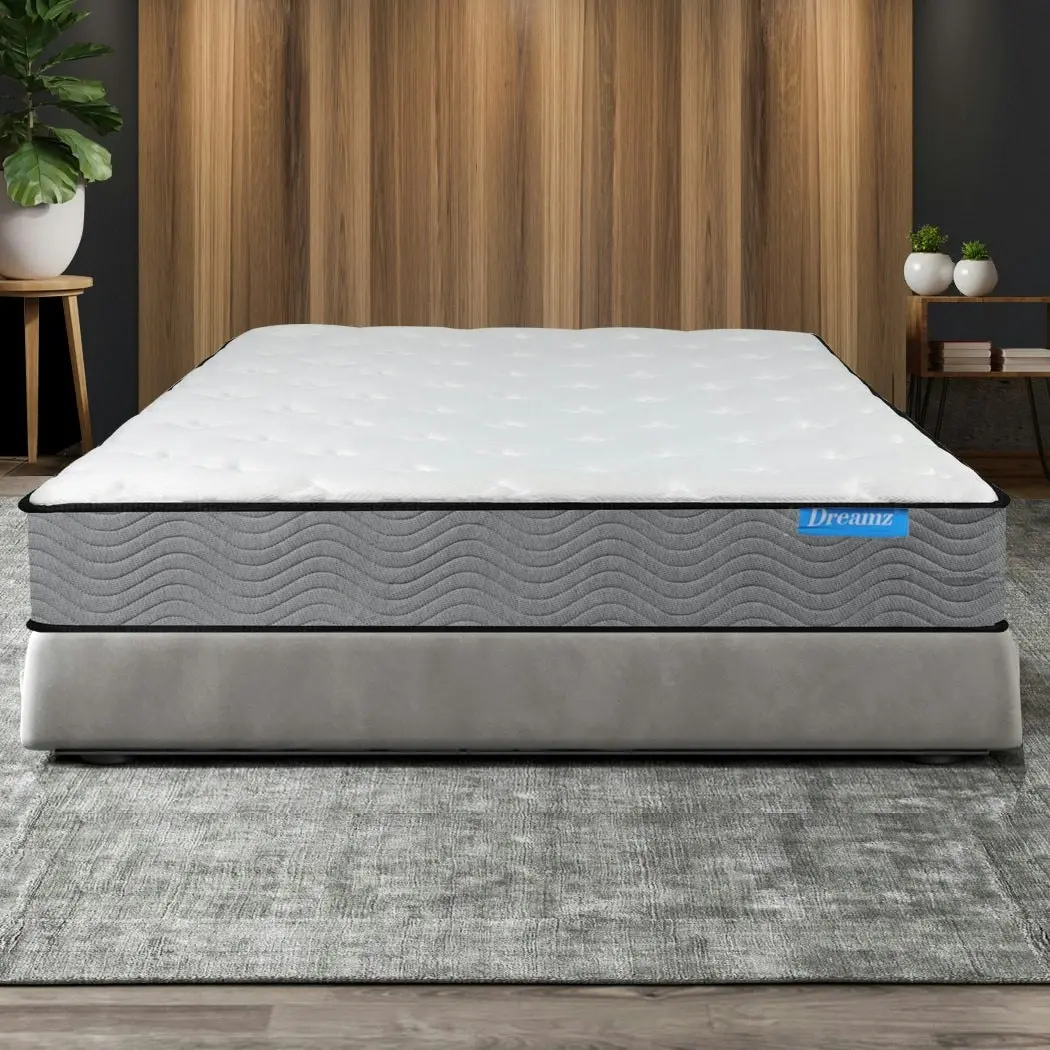 Dreamz Spring Mattress Pocket Bed Coil Sleep Foam Extra Firm King Single 23CM