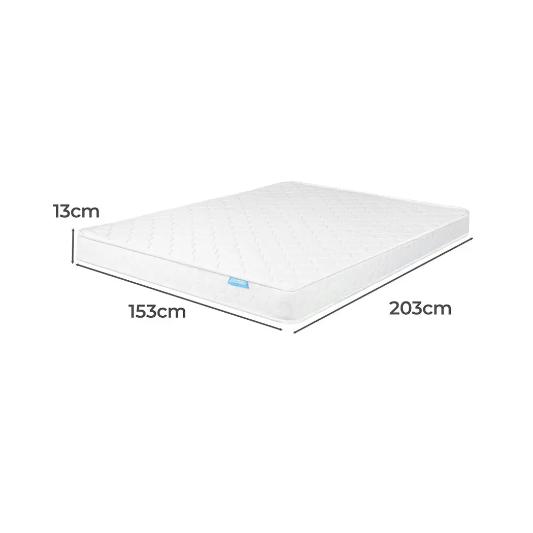 Dreamz Mattress Spring Coil Bonnell Bed Sleep Foam Medium Firm Queen 13CM