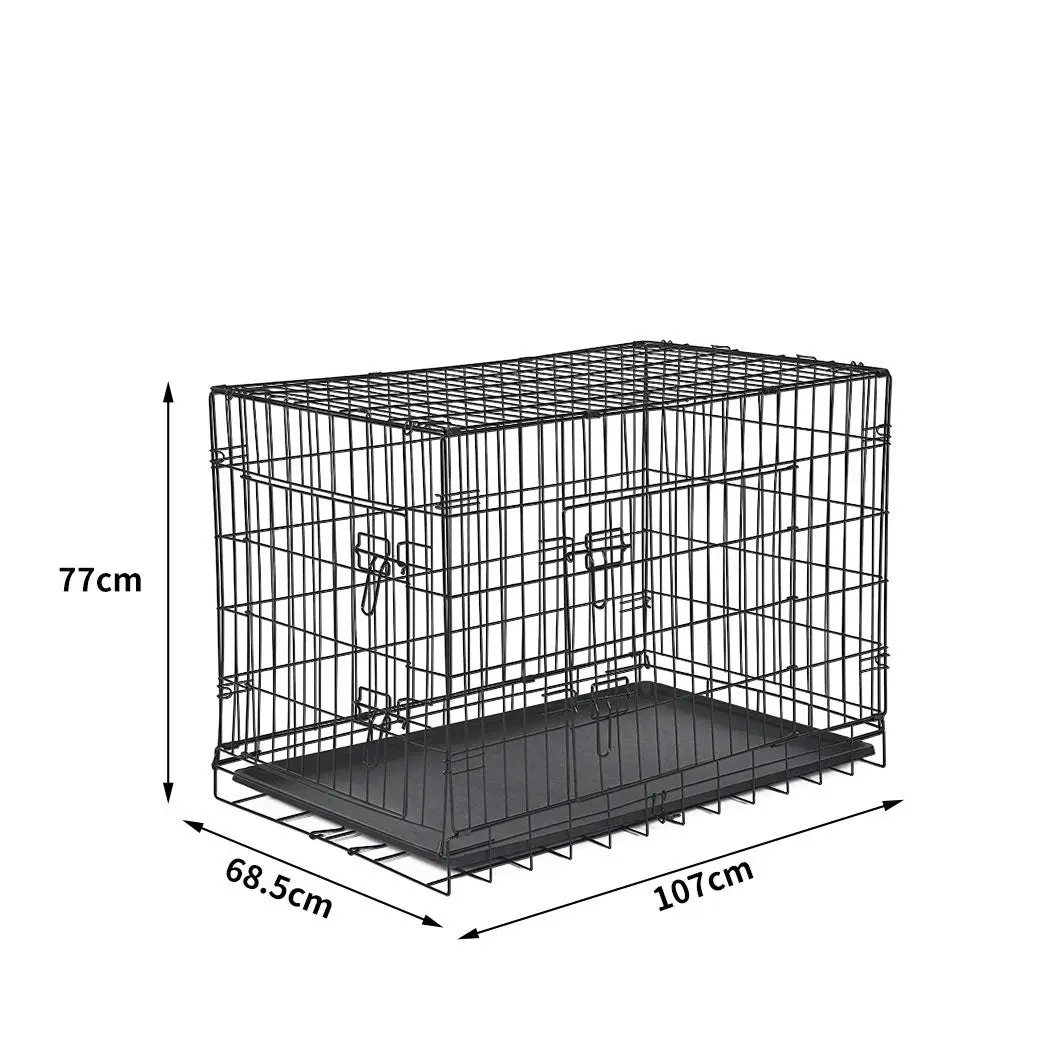 Pawz Pet Dog Cage Crate Kennel Portable Collapsible Puppy Metal Playpen 42"