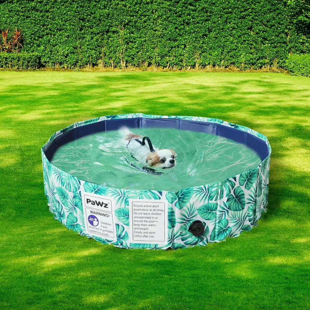 Pawz 80cm Pet Dog Swimming Pool Cat Portable BathTub Kid Shower Washing Folding