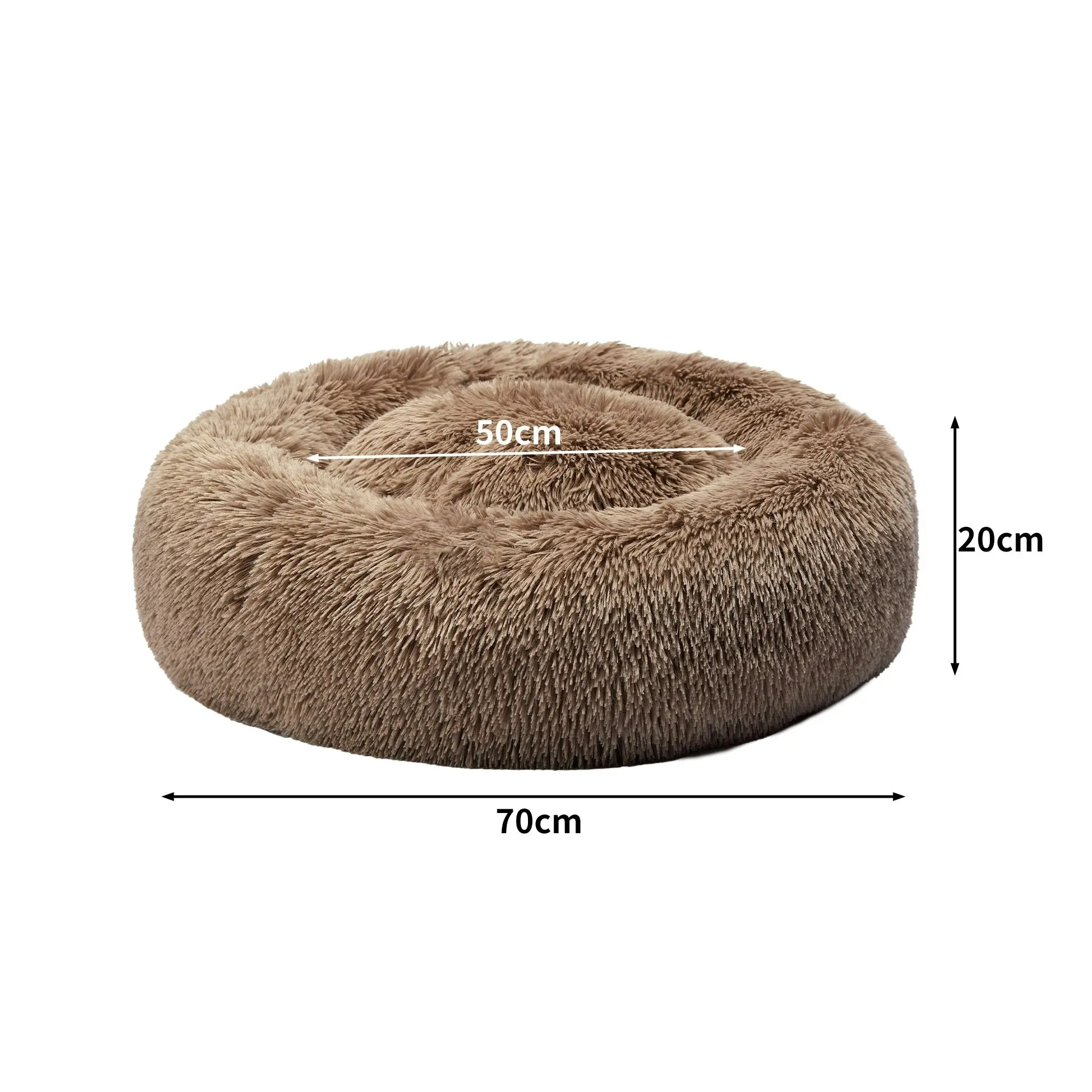 Pawz Pet Bed Mattress Dog Beds Bedding Cat Pad Mat Cushion Winter L Brown