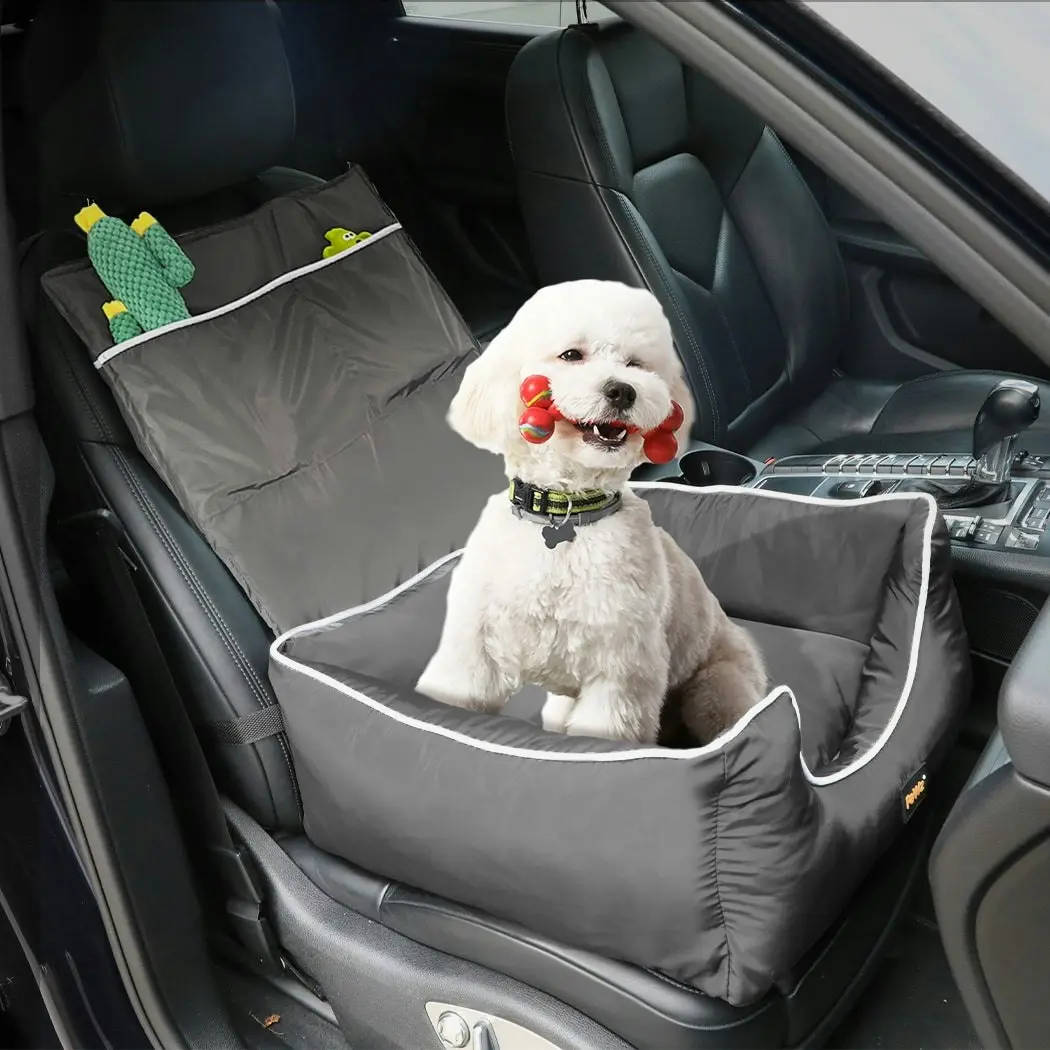 Pawz Dog Car Booster Seat Belt Pet Backrest Safe Protector Waterproof Travel Bed