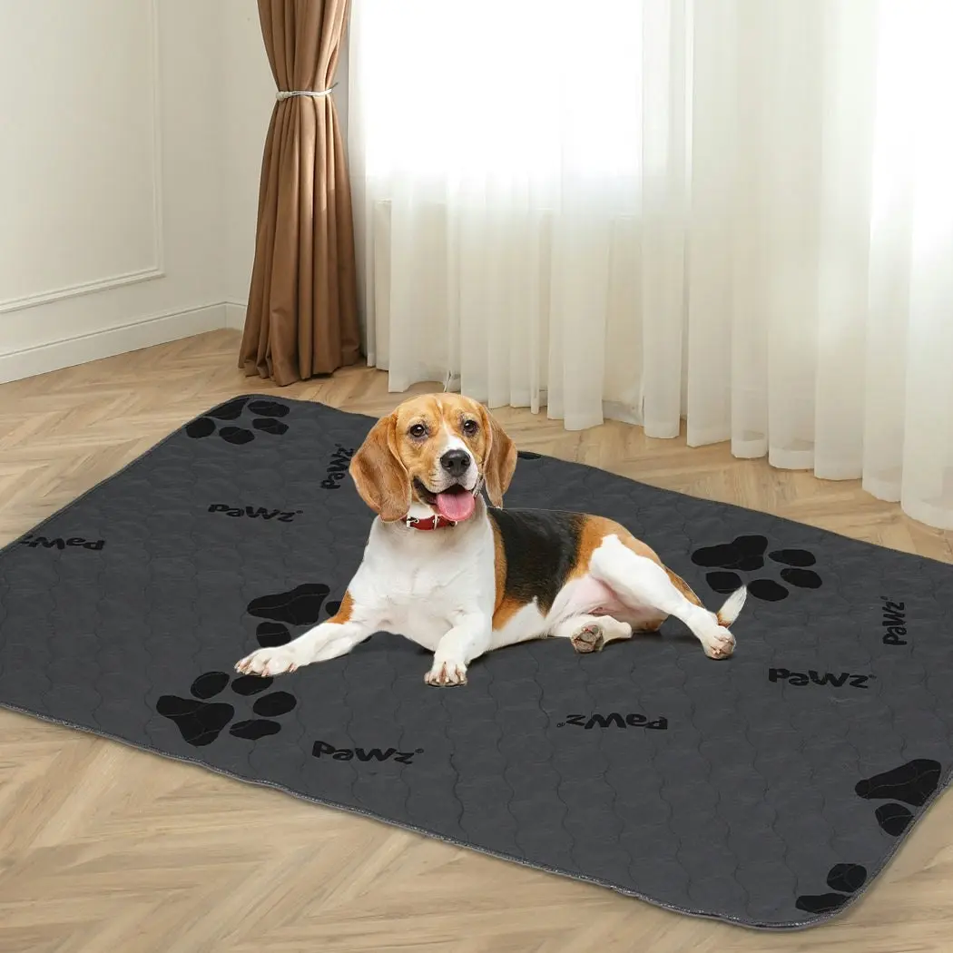 Pawz 2x Washable Dog Puppy Training Pad Pee Puppy Reusable Cushion XXL Grey