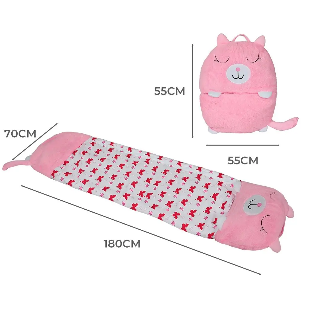 Mountview Sleeping Bag Child Pillow Stuffed Toy Kids Bags Gift Toy Cat 180cm L