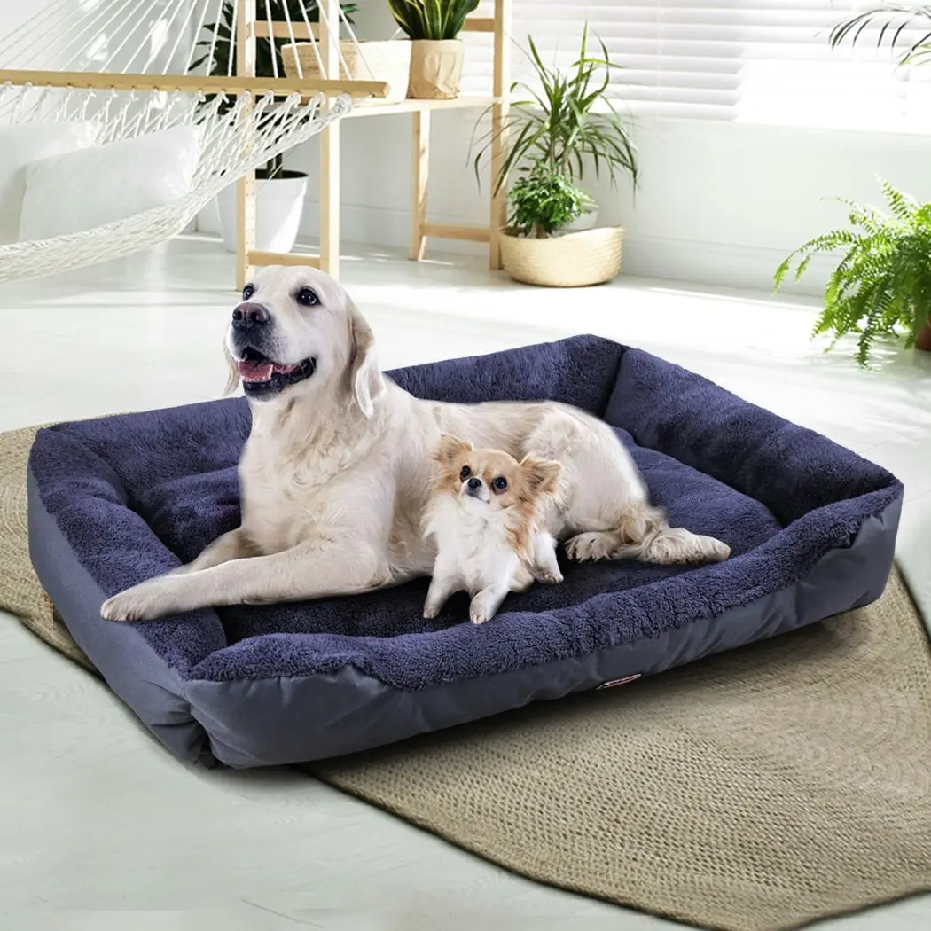 Pawz Pet Bed Mattress Dog Cat Pad Mat Cushion Soft Winter Warm 2X Large Blue