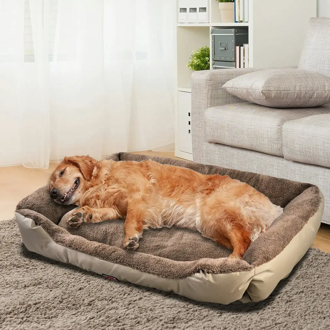 Pawz Pet Bed Mattress Dog Cat Pad Mat Cushion Soft Winter Warm 2X Large Cream