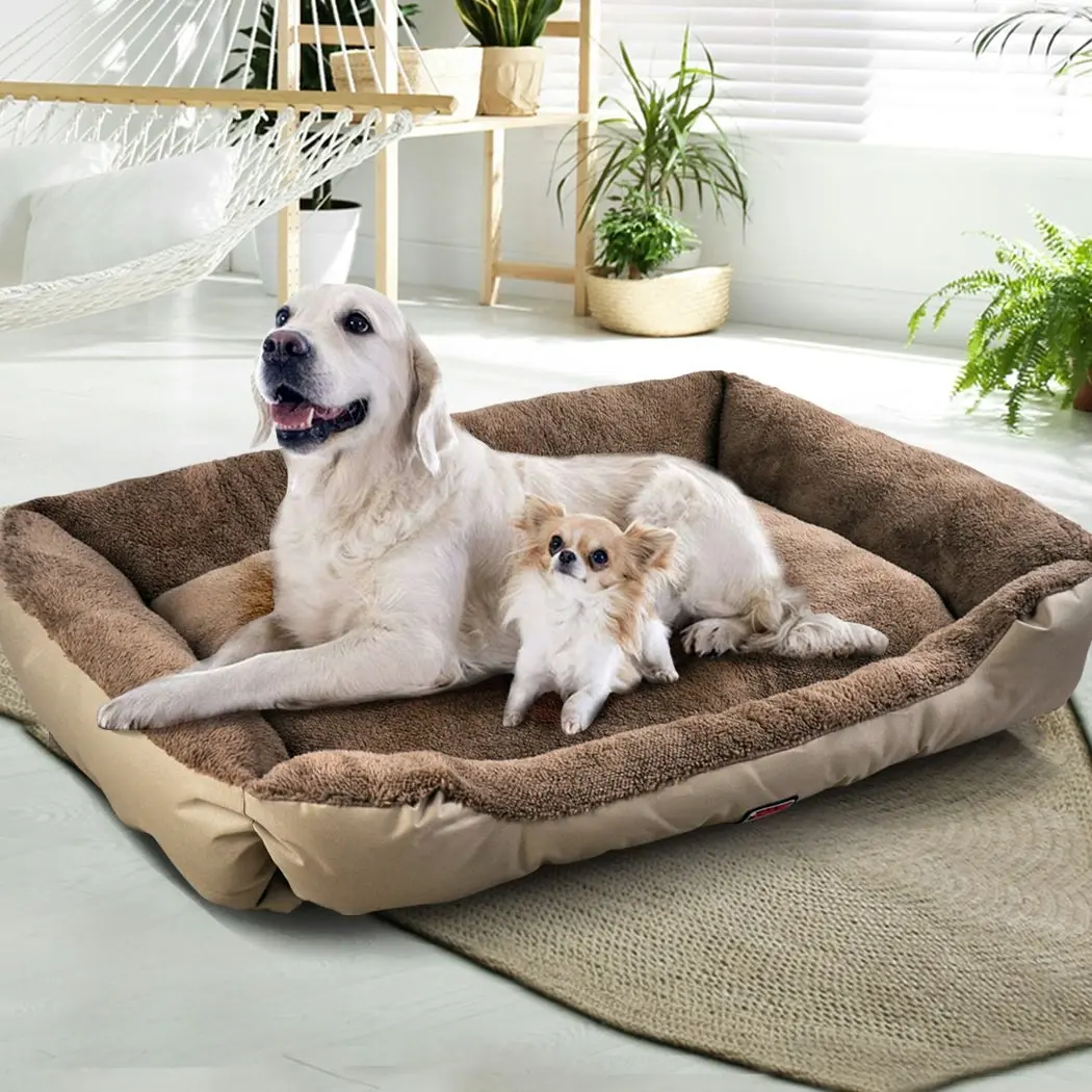 Pawz Pet Bed Mattress Dog Cat Pad Mat Cushion Soft Winter Warm 2X Large Cream