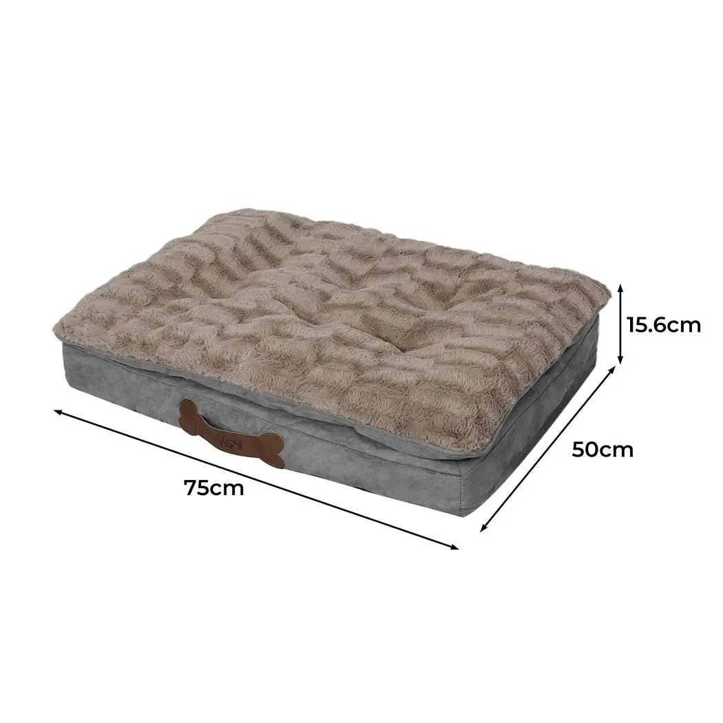 Pawz Dog Calming Bed Pet Cat Removable Cover Washable Orthopedic Memory Foam S