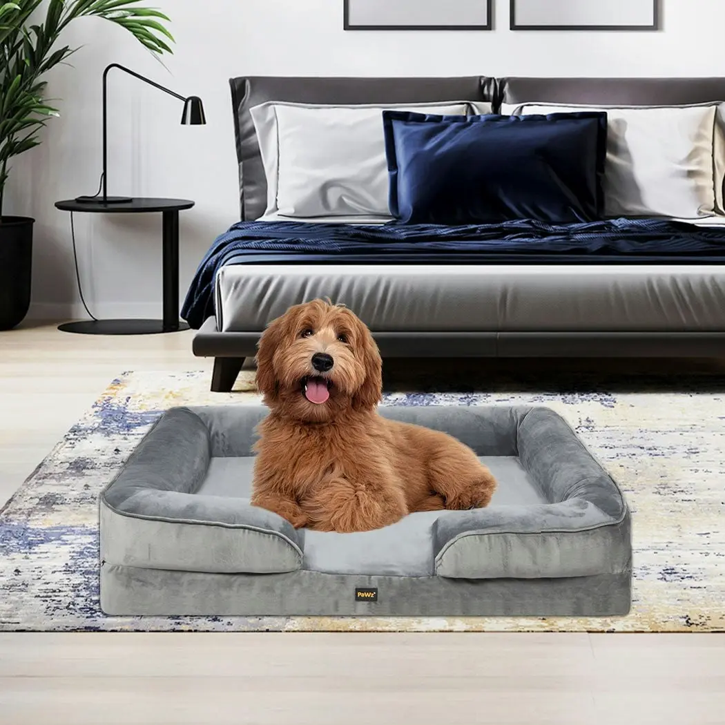 Pawz Memory Foam Pet Sofa Bed Cushion Dog Mat Washable Removable Orthopedic M