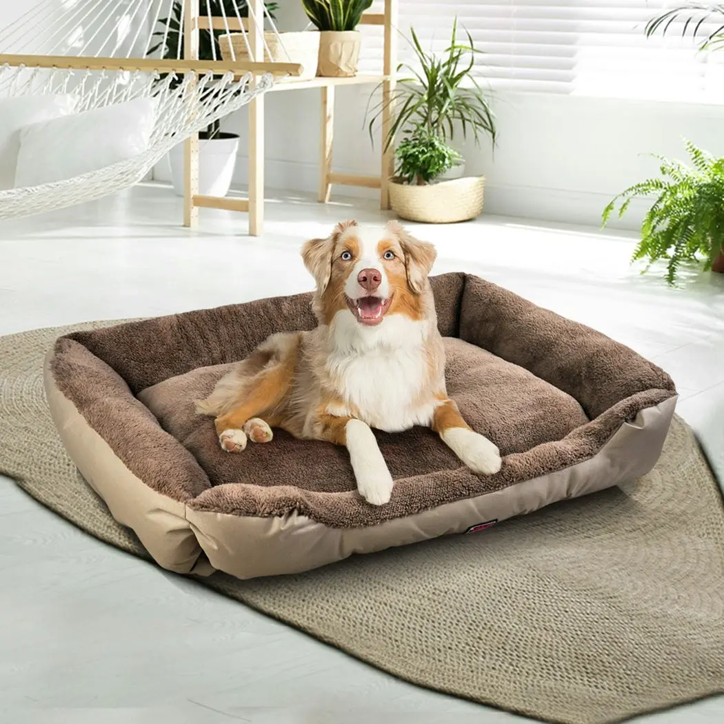 Pawz Pet Bed Mattress Dog Cat Pad Mat Cushion Soft Winter Warm Large Cream