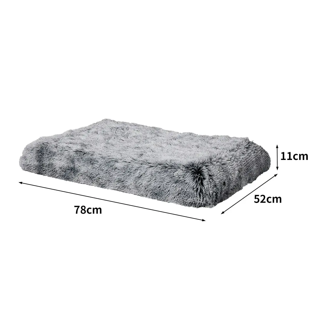 Pawz Replaceable Pet Bed Cover Plush Warm Soft Washable Charcoal S