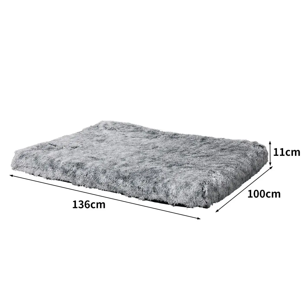 Pawz Replaceable Pet Bed Cover Plush Warm Soft Washable Charcoal XL