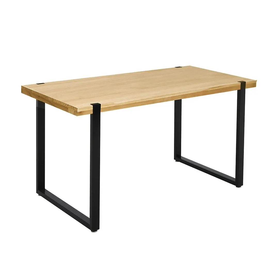 Levede Dining Table Industrial Wooden Metal Kitchen Tables Cafe Restaurant 140cm