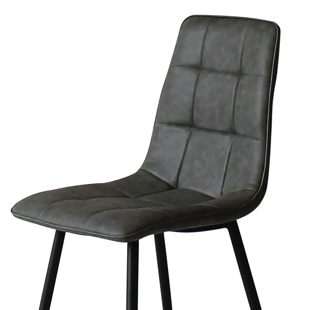 Levede 4x Dining Chairs Kitchen Chair Lounge Room Padded Seat PU Faux Leather