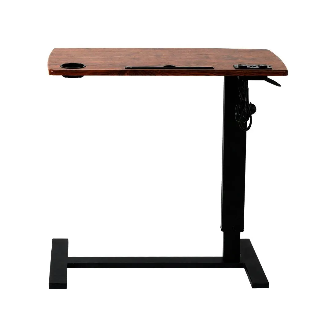 Levede Mobile Standing Desk Foldable Bed Side Table Gas Lift Stand Computer