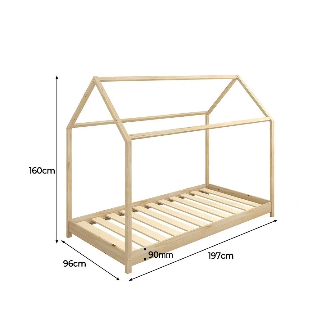 Levede Bed Frame Single Wooden Timber House Frame Wood Mattress Base Platform