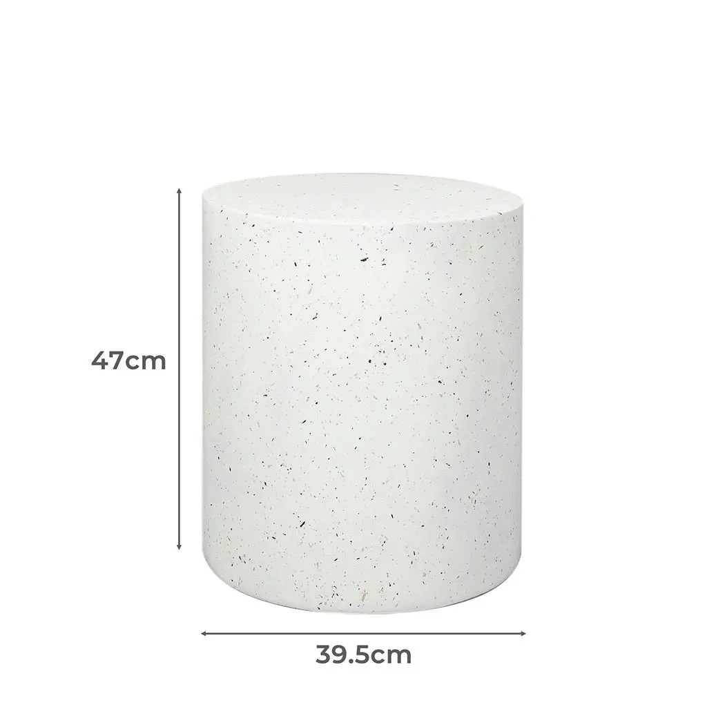 Levede Side Table Terrazzo Round End Tables Magnesia Outdoor Concrete Stool