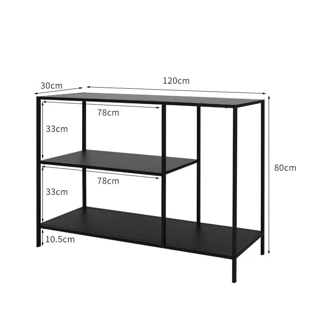 Levede 3-Tier Console Table Office Furniture Desk Hallway Side Entry Hall Shelf