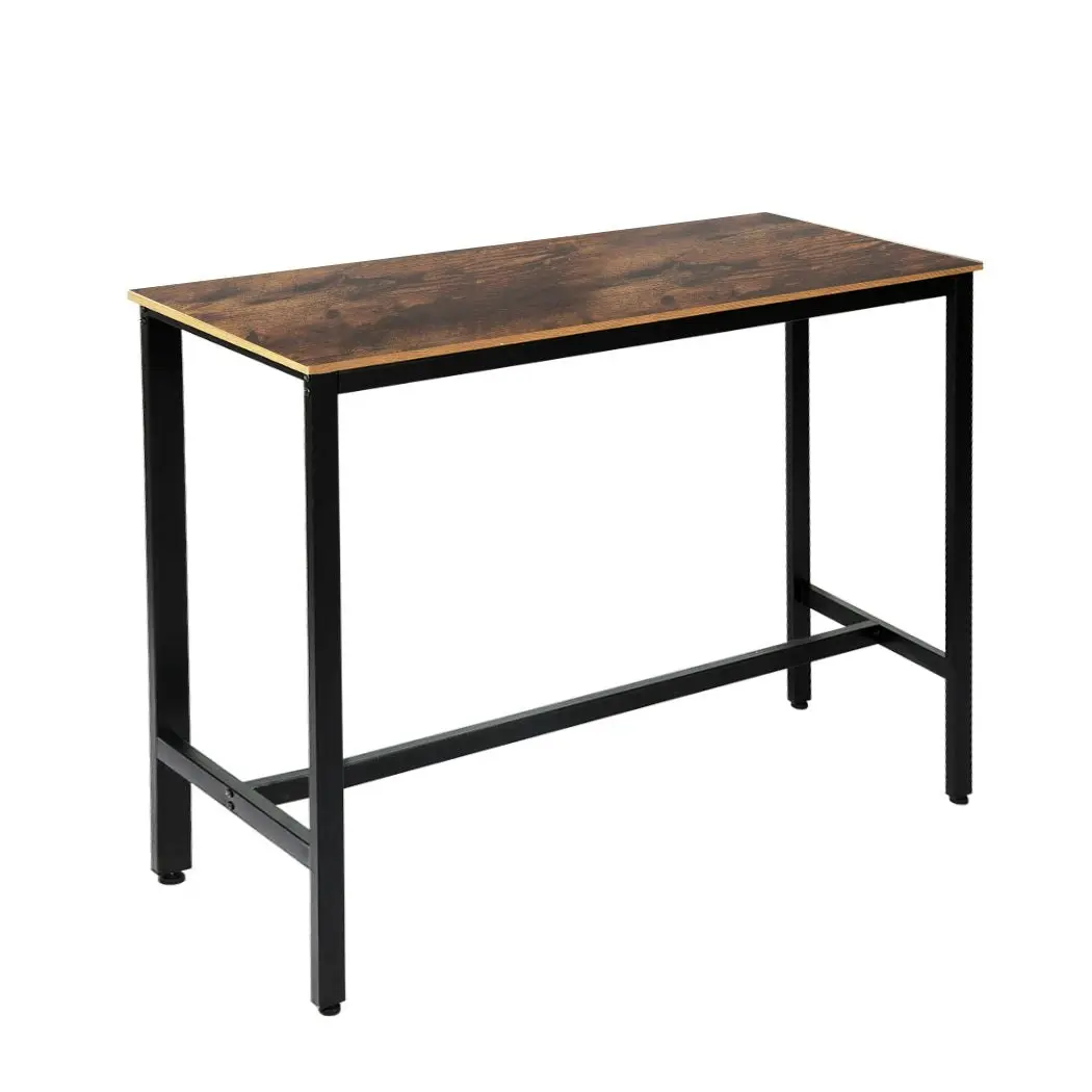 Levede High Bar Table Retro Industrial Modern Wood Rustic Pub Cafe 120x40CM