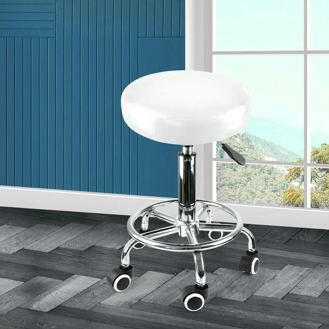 Levede Salon Stool Swivel Hairdressing Barber Stools Bar Chairs Lift Round