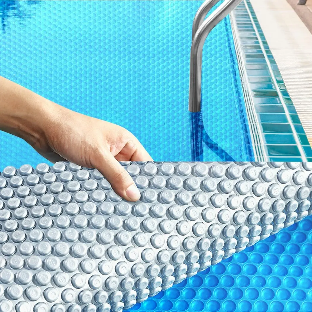 Traderight Group  Solar Swimming Pool Cover 500 Micron Outdoor Bubble Blanket Heater 10 X 4.7M