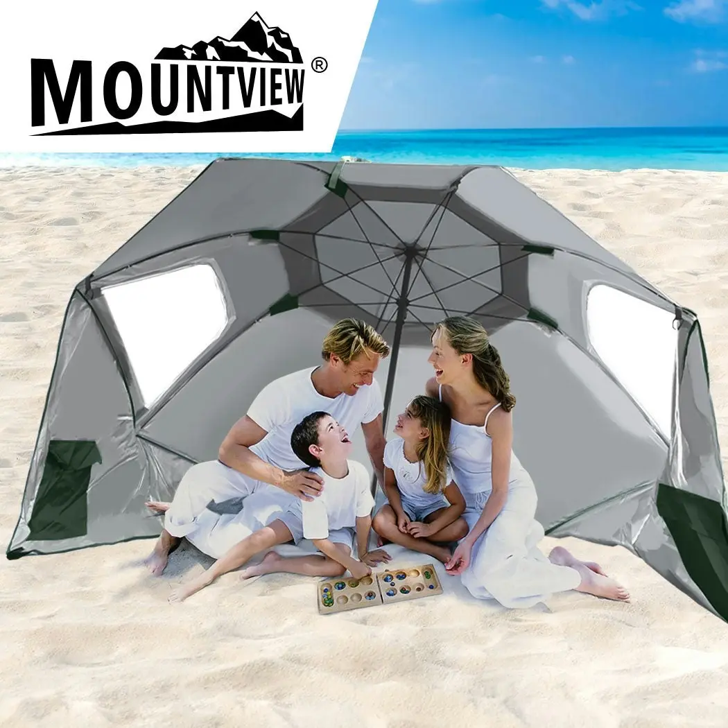 Mountview Beach Umbrella Outdoor Umbrellas Garden Sun Shade Shelter 2.13M Green