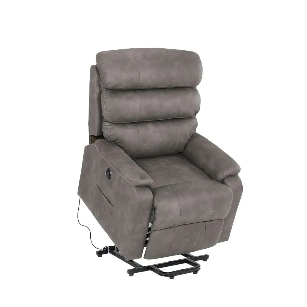 Levede Recliner Chair Electric Lift Chair Armchair Lounge Sofa Grey USB Charge