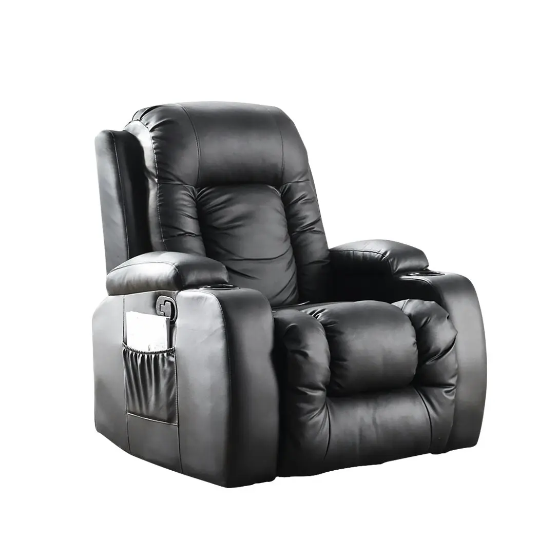 Levede Electric Massage Chairs Reclining Full Body Leather Lounge Sofa Heated