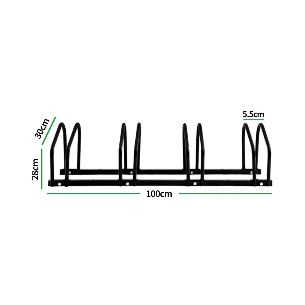 4 Bikes Stand Bicycle Bike Rack Floor Parking Instant Storage Cycling Portable