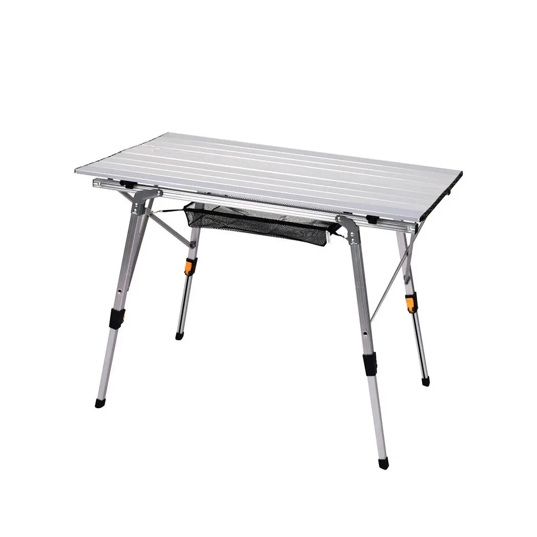 Levede Camping Table Roll Up Folding Portable Aluminium Outdoor BBQ Desk Picnic