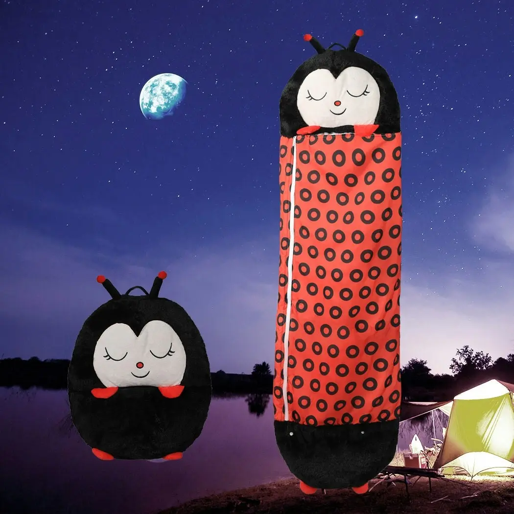 Mountview Sleeping Bag Child Pillow Stuffed Toy Kids Gift Toy Ladybug 180cm L