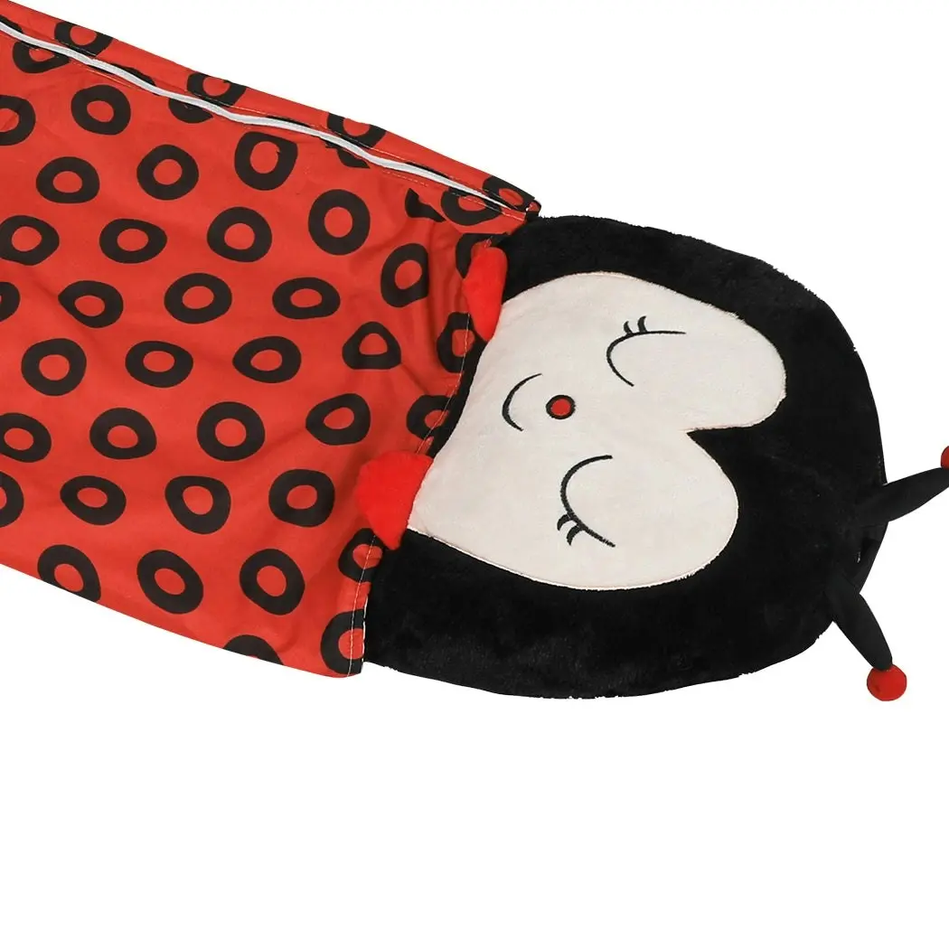 Mountview Sleeping Bag Child Pillow Stuffed Toy Kids Gift Toy Ladybug 135cm S