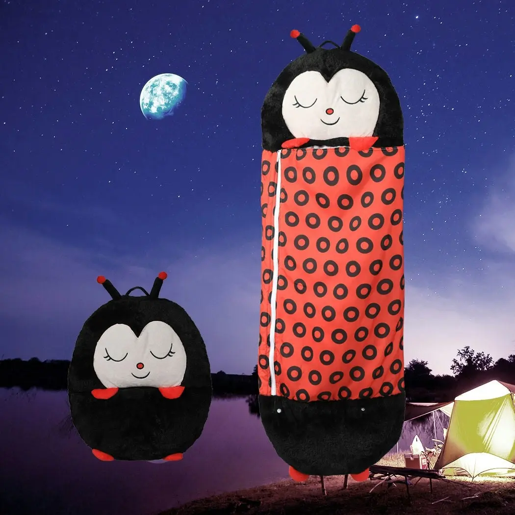 Mountview Sleeping Bag Child Pillow Stuffed Toy Kids Gift Toy Ladybug 135cm S