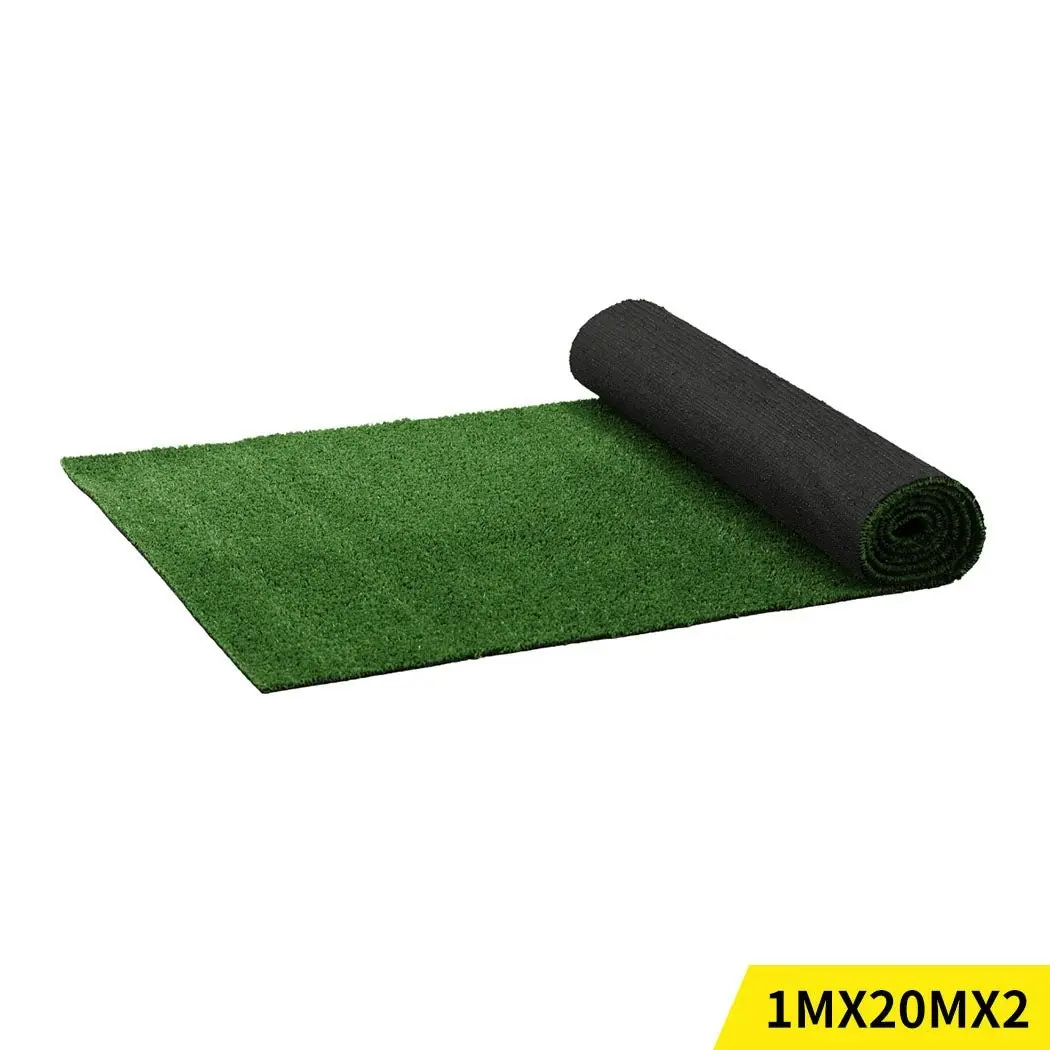 Marlow Artificial Grass Synthetic Turf Fake Plastic Plant 17mm 40SQM Lawn 1x20m