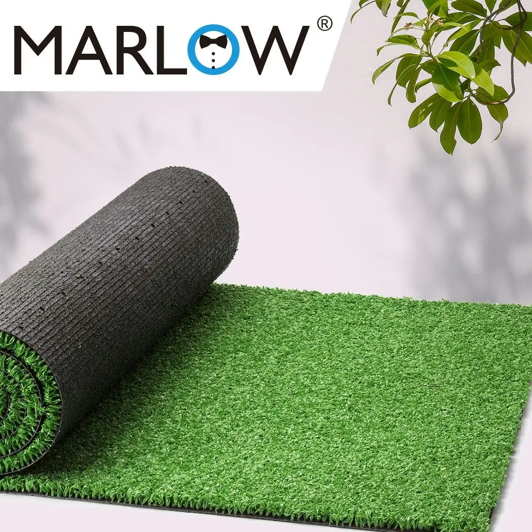 Marlow Artificial Grass Synthetic Turf Fake Plastic Plant 17mm 40SQM Lawn 1x20m