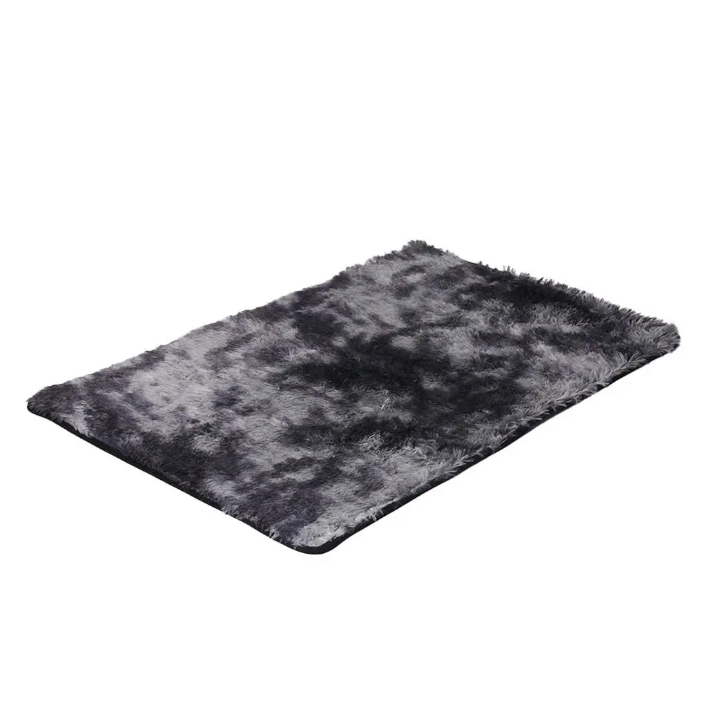 Marlow Floor Shaggy Rugs Soft Large Carpet Area Tie-dyed Midnight City 200x300cm