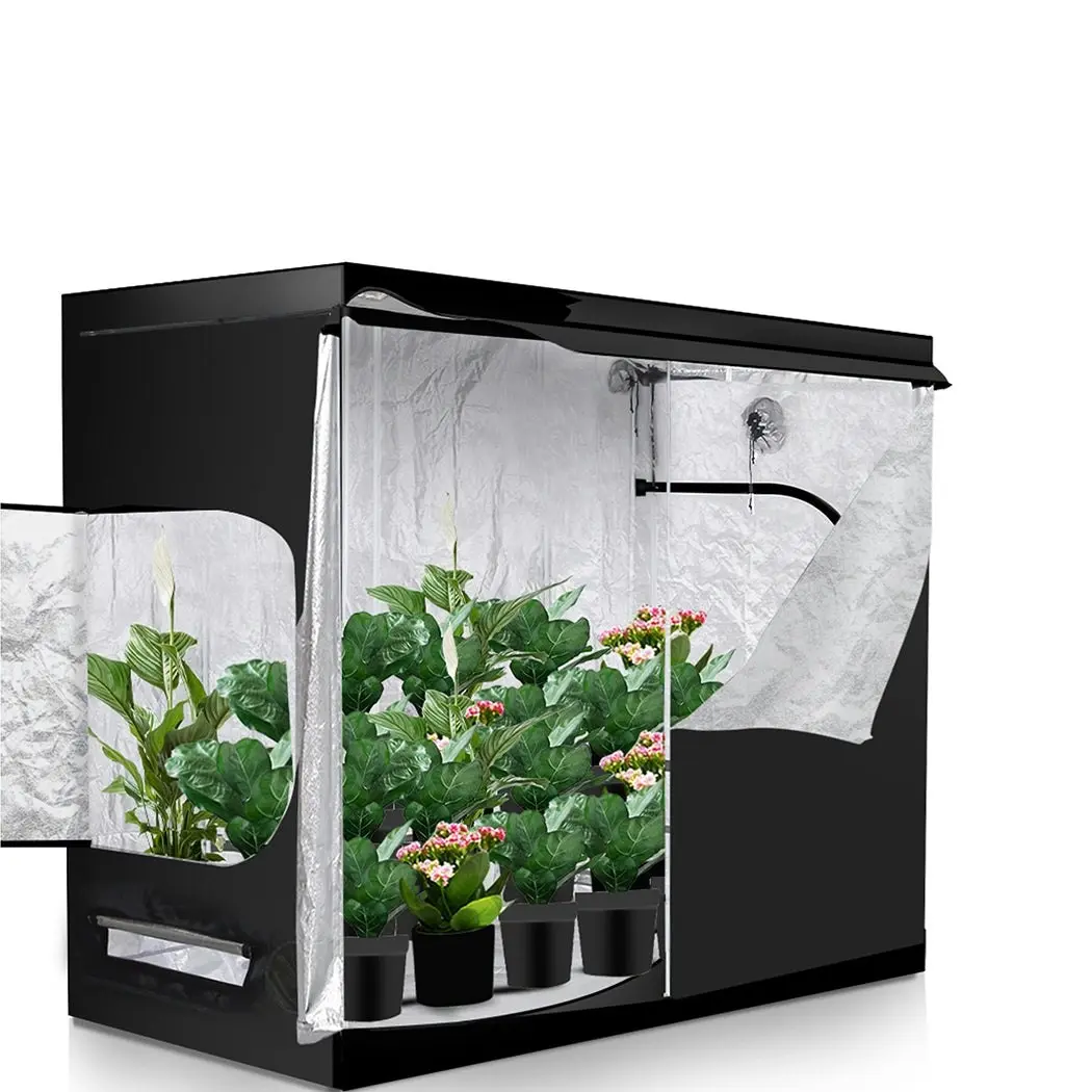 Traderight Group  Grow Tent Indoor System Hydroponics Room 600D Oxford Plant Aluminium 120x120x200